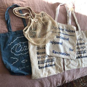 Pack of 4 Totes -- Outdoor Voices, Brooklinen